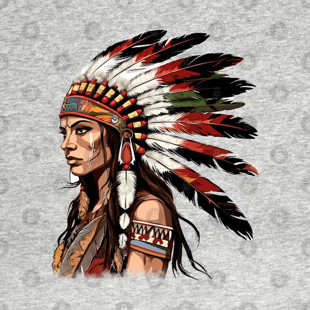 Native American Girl by Chromatic Fusion Studio